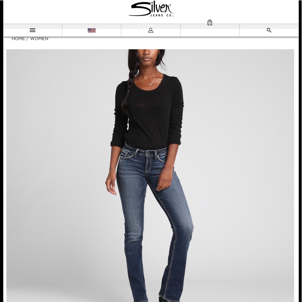 SILVERS SUKI MID RISE JEANS